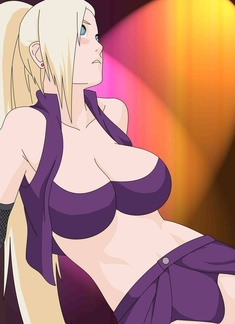 1girls, blonde hair, blue eyes, bra, breasts, cute, female, ino yamanaka, large breasts, naruto, naruto (series), solo