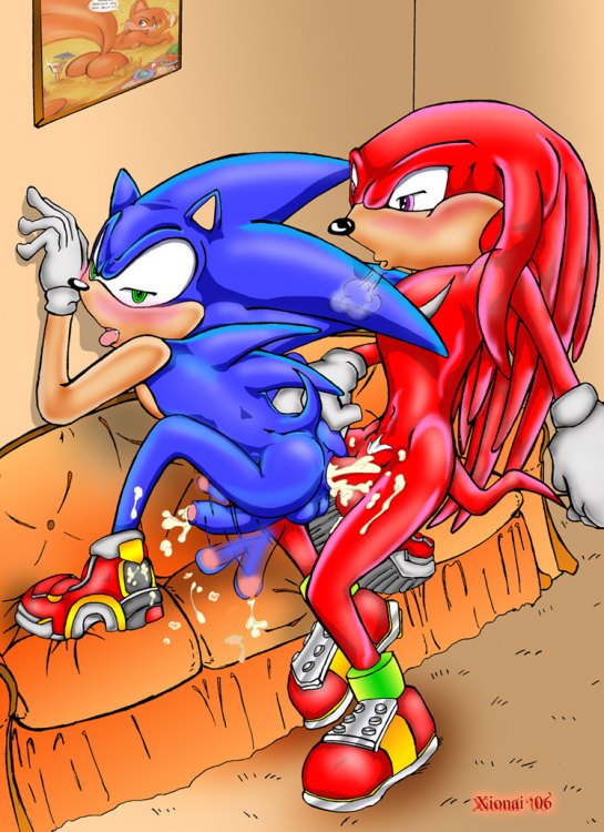 anthro cum echidna fur gloves hedgehog interspecies knuckles_the_echidna male male_only mammal monotreme multiple_males nude penis sex side_view sonic_(series) sonic_3 sonic_the_hedgehog sonic_the_hedgehog_(series) sonic_the_hedgehog_3 straight_hair tagme xionai yaoi