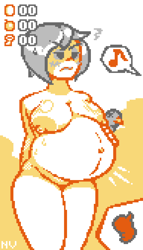 1girls angry angry_face annoyed big_breasts blush eve_(the_binding_of_isaac) female gigantic_breasts goth goth_girl musical_note pixel_art pregnant pregnant_belly pregnant_female sagging_breasts simple_background simple_shading solo solo_female solo_focus speech_bubble the_binding_of_isaac