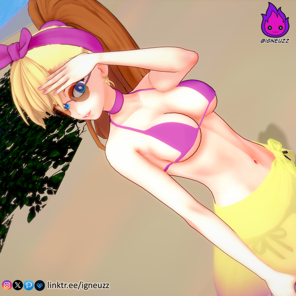 1girls ass bikini bikini_bottom bikini_top biped bunny bunny_ears bunny_girl bunny_tail cleavage female female_anthro furry gijinka humanized igneuzz lewd lola_bunny looney_tunes mammal nude space_jam tagme tail tsundere warner_brothers