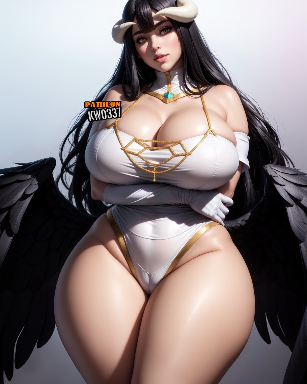 1girls, ai generated, albedo (overlord), asian, asian bimbo, asian female, ass, big ass, big breasts, bimbo, bimbo body, bimbo lips, black hair, bottom heavy, breasts, bulging breasts, cameltoe, cleavage, curvaceous, curvaceous figure, curves, curvy, curvy body, curvy female, curvy figure, curvy hips, demon, fat ass, female, female focus, female only, gigantic ass, gigantic breasts, hime cut, hourglass figure, huge ass, huge breasts, hyper, hyper ass, hyper breasts, kw0337, large ass, large breasts, light skin, light-skinned female, lipstick, long hair, makeup, massive ass, massive breasts, overlord (maruyama), paag, pale skin, pale-skinned female, plump ass, plump lips, pussy, shiny skin, short hair, slim waist, solo, solo female, succubus, succubus costume, succubus horns, succubus wings, thick thighs, thin waist, thunder thighs, thunderthighs, top heavy, venus body, voluptuous, voluptuous female, wide hips