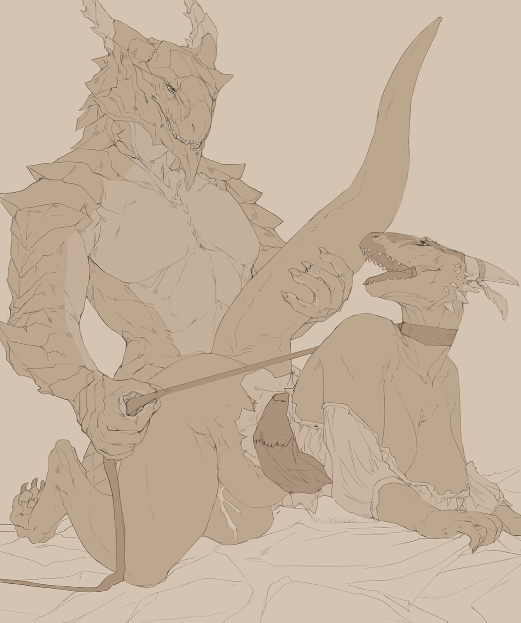 2019 abs all_fours ambiguous_penetration anthro argonian big_breasts breasts choker cum digitigrade doggy_style dragon duo female frill from_behind_position hi_res horn inflation leash lifts-her-tail lizardman looking_back lusty_argonian_maid male molag muscular nude oouna penetration pikes realistic reptile scales scalie sex skyrim stomach_bulge straight tail_grab the_elder_scrolls video_games