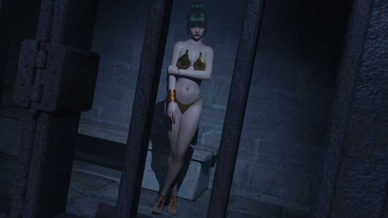 bikini dungeon green_hair lowres minna_star_wars slave star_wars