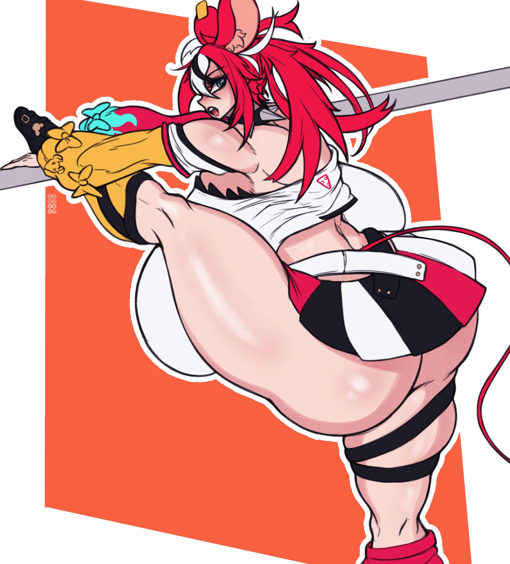 1girls, alternate breast size, aomokoka, ass, ass hanging out, ass hanging out of skirt, big ass, big breasts, big butt, breasts, female, female focus, female only, hakos baelz, hakos baelz (1st costume), hololive, hololive english, huge ass, huge breasts, huge butt, large ass, large butt, massive breasts, microskirt, skirt, tagme, thick thighs, thighs, virtual youtuber