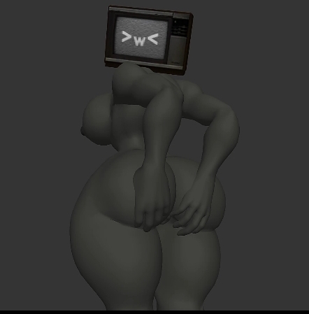 >w< 1girls ass_focus big_ass big_breasts completely_nude completely_nude_female dafuq_boom female female_focus hands_on_ass looking_at_viewer nude nude_female prisma3d screen_face skibidi_toilet solo solo_female tv_head tv_woman tv_woman_(skibidi_toilet) tv_woman_(tuis)