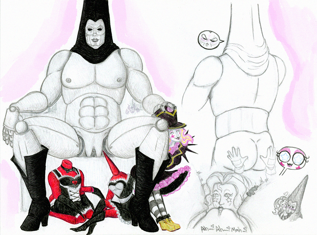 1boy 1girls ass ass_grab bigger_male boots clothing cunnilingus dark_deception dark_star_(dark_deception) joints maid_dress male_focus presenting presenting_pussy puppet_king_(dark_deception) servant sirmaxwell sitting small_dom_big_sub smaller_female spread_legs tagme unusual_anatomy unusual_pupils