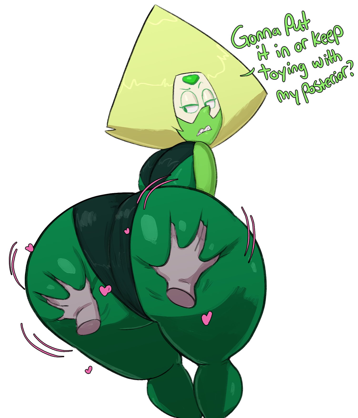 1girls, alien, alien girl, alien humanoid, ass, big ass, bottom heavy, cartoon network, clothing, curvaceous, curvy, curvy figure, digital media (artwork), female, female focus, gem (species), guillion (toshkarts), hips, huge ass, large ass, legs, peridot (steven universe), slim waist, solo, solo female, steven universe, thick, thick hips, thick legs, thick thighs, thighs, voluptuous, waist, wide hips