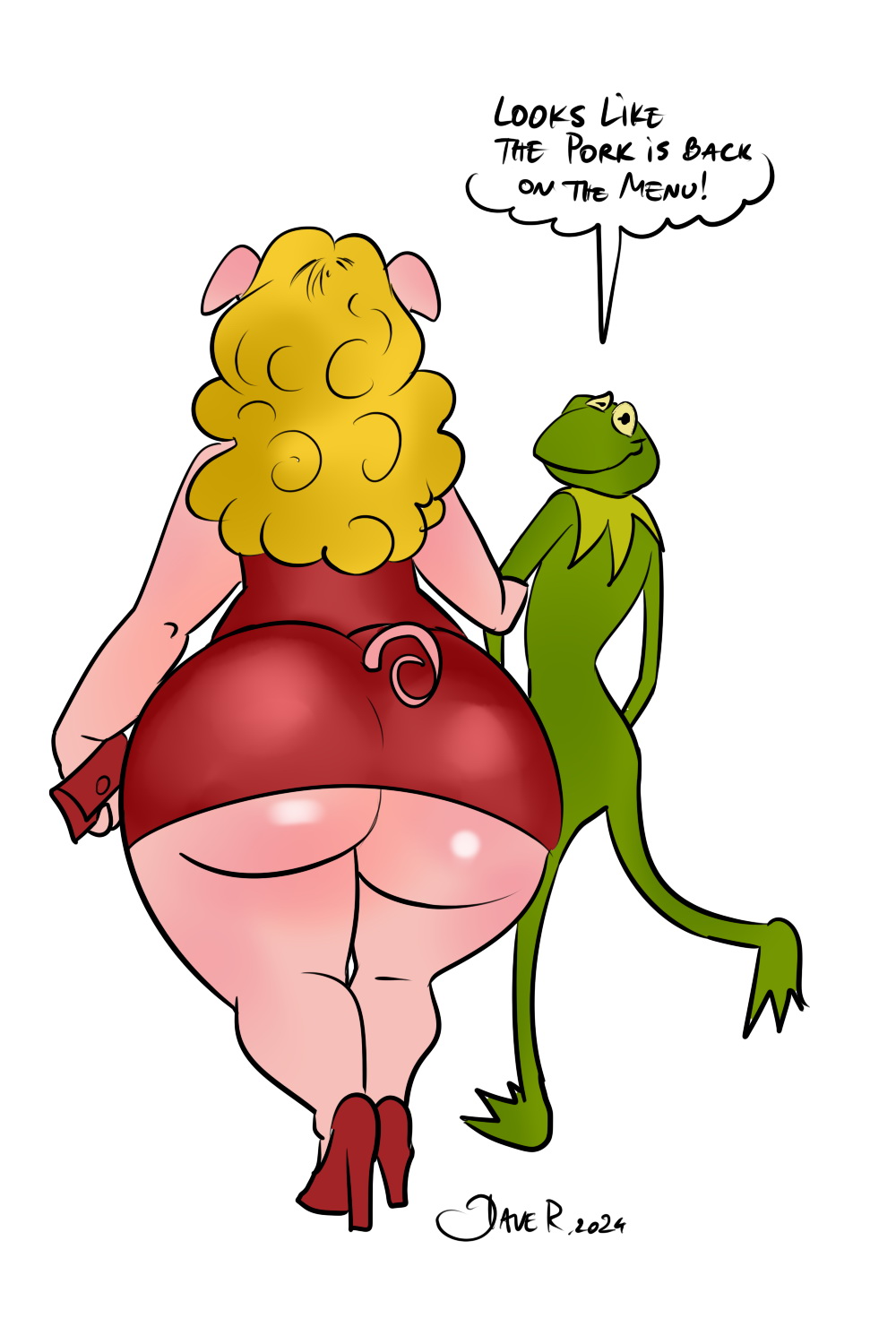 1boy 1boy1girl 1girls amphibian amphibian_humanoid amphibian_man animal_humanoid anthro ass big_ass big_breasts big_thighs boobs bottom_heavy breasts bust busty chest curvaceous curvy curvy_figure digital_media_(artwork) female female_focus frog frog_boy frog_humanoid green-skinned_male green_body green_skin hips hourglass_figure huge_ass huge_breasts humanoid kermit_the_frog large_ass large_breasts legs light-skinned_female light_skin male/female mammal mammal_humanoid mature mature_female mavruda miss_piggy muppets pig pig_humanoid straight swine thick thick_hips thick_legs thick_thighs thighs tits top_heavy voluptuous waist wide_hips wide_thighs