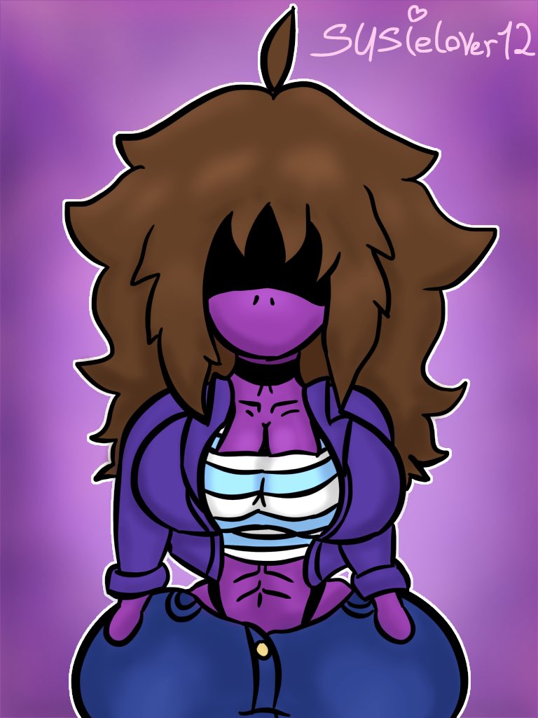 1girls 2d abs bangs bangs_over_eyes breasts brown_hair choker clothed clothed_female curvy curvy_body curvy_female curvy_figure deltarune female female_only huge_breasts huge_hips huge_thighs humanoid jacket panties purple_skin shaded shadow small_waist solo spiky_hair susie_(deltarune) susielover12_(artist) undertale undertale_(series) visible_underwear