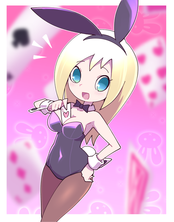 blonde_hair bunny_ears bunnysuit character_request copyright_request nollety tagme