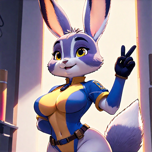 ai_generated ai_generated_background anime anime_style big_breasts breasts bunny disney hentai judy_hopps rabbit thinfal zootopia zootropolis