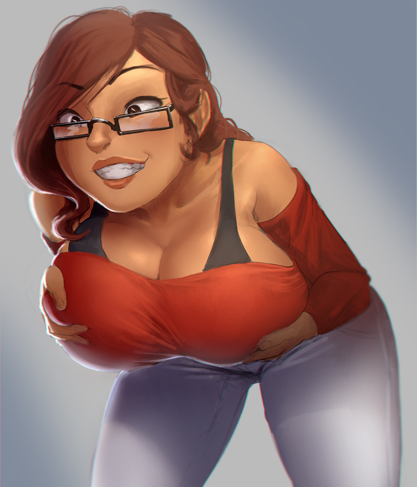athorment oc, big breasts, breasts, cleavage, evelyn (athorment), evelyn (athorment) (female), female, mega milk, solo focus