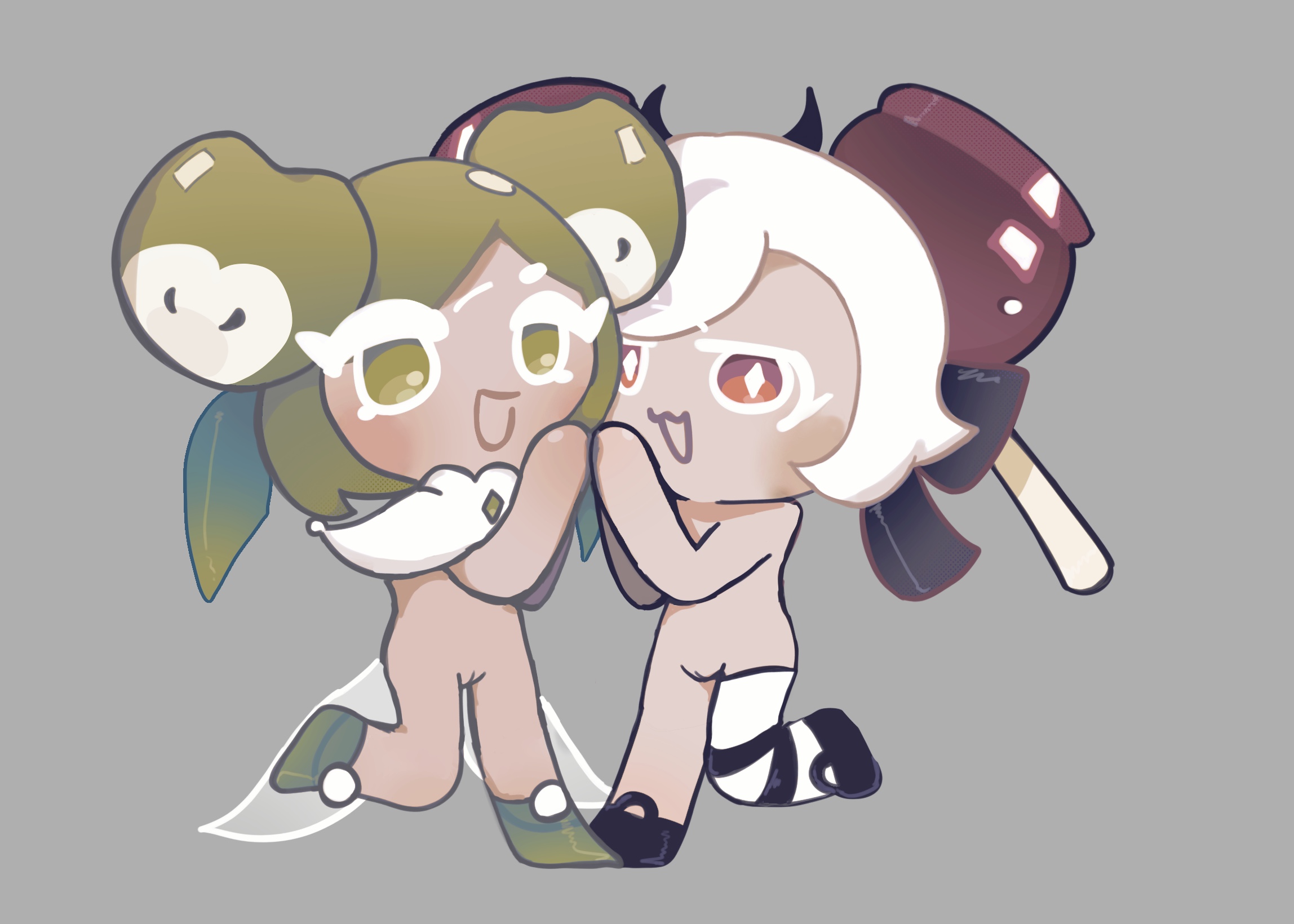 2girls, apple faerie cookie, blue fruit, candy apple cookie, cookie run, cookie run kingdom, female, female only, female/female, pussy, selfcest