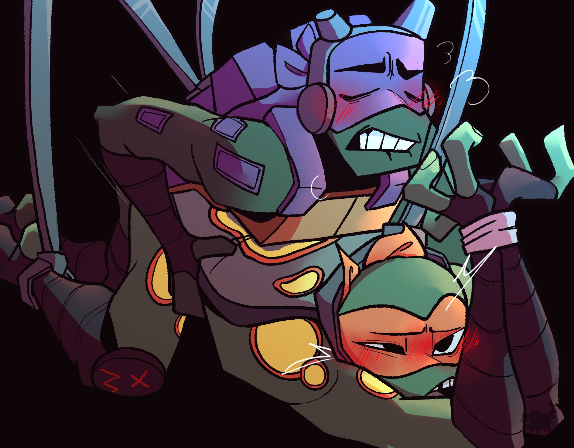 TMNT brothers in heat