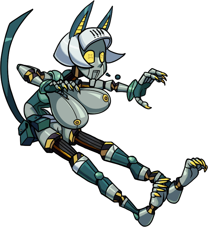 edit female jomokin official_art robo-fortune robot skullgirls solo_female video_games