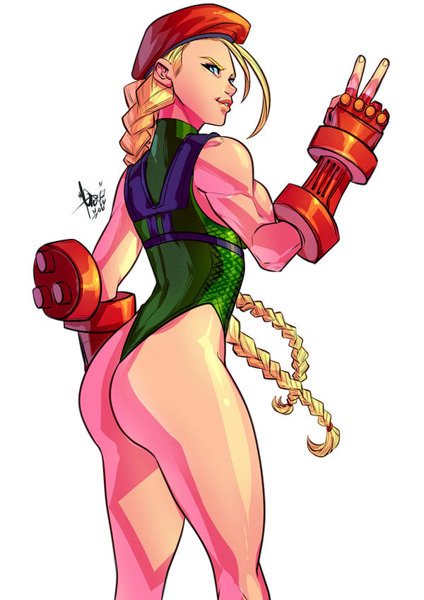 1girls ass blonde_hair braided_hair cammy_white capcom female female_only green_leotard leotard light-skinned_female solo solo_female street_fighter thighs xdtopsu01