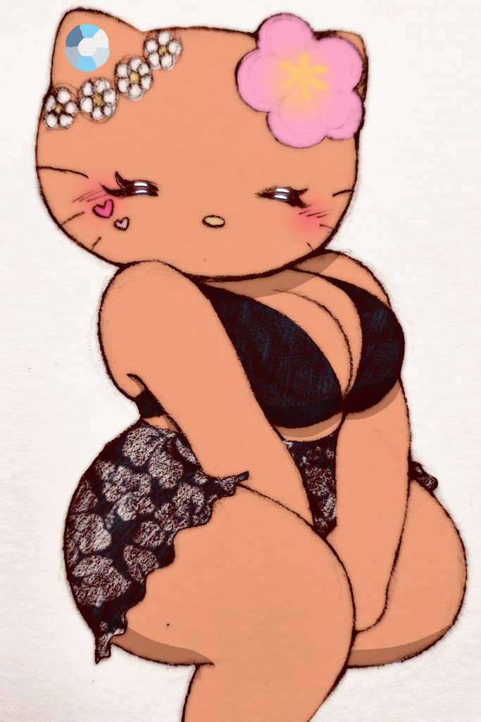 1female, 1girl, 1girls, 2026, 2d, 5hitzzzu, ass, beach shorts, big ass, big breasts, black bra, black skirt, blush, blushing, boombita, bra, breasts, cat, cat ears, catgirl, cleavage, diamond, feline, female, female focus, female only, flower, flower in hair, funcu, funculicious, furry, furry female, furry only, girl, hands between legs, heart, hello kitty, hello kitty (character), hello kitty (series), hips, hips wider than shoulders, huge ass, kookilooheavon, massive ass, meatcuteshii, mouthless, mouthless anthro, mouthless female, mouthless furry, pink flower, pinkbobatoo, plain background, sanrio, sfw, skiddioop, skirt, solo, stereodaddy, swim skirt, swimwear, tan body, tan skin, tan-skinned female, thick ass, thick thighs, thighs, thighs bigger than torso, twitter link, white background, wide hips