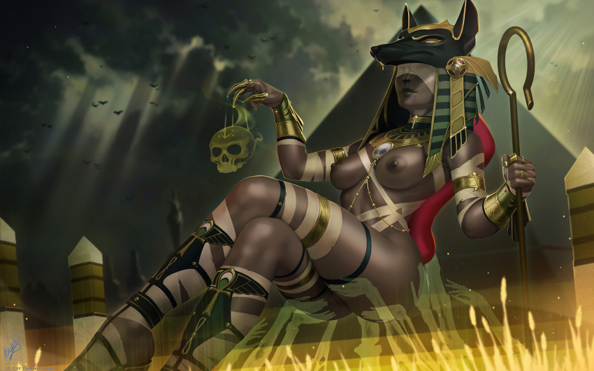 1girls anubis female goddess mythology solo_female themaestronoob