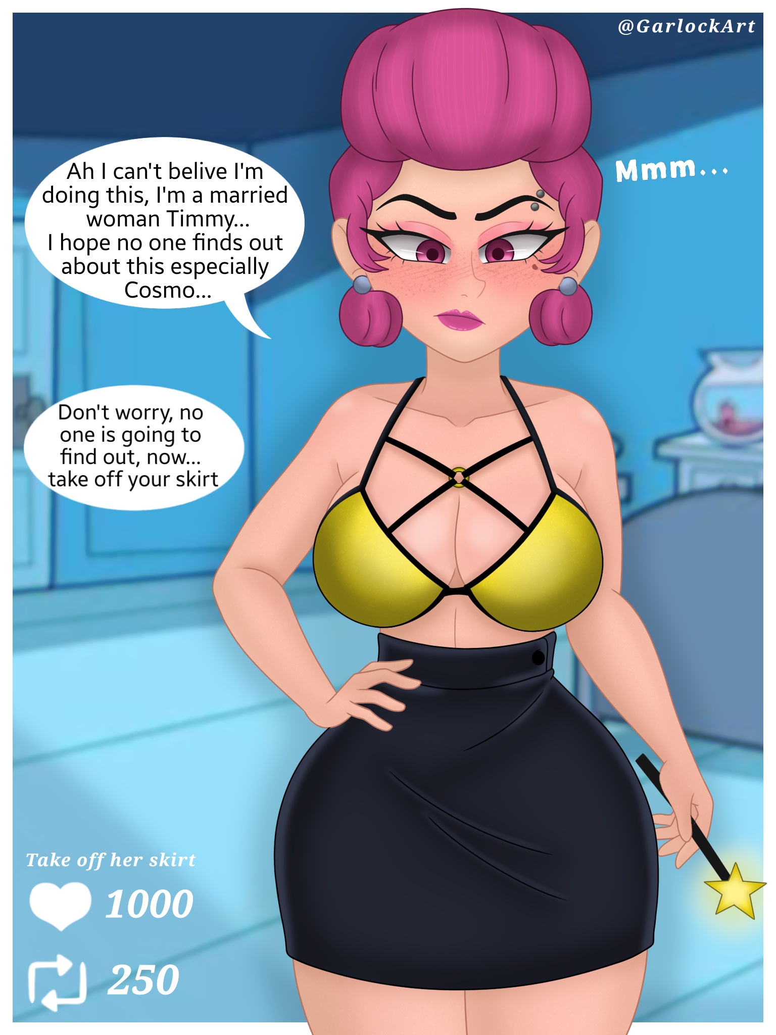 female, garlock, strip game, the fairly oddparents, timmy turner, wanda fairywinkle-cosma