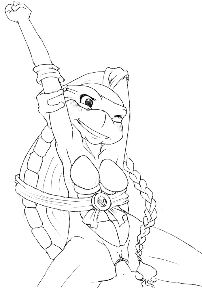 bcs female monochrome straight_hair t_m_n_t tagme teenage_mutant_ninja_turtles venus_de_milo