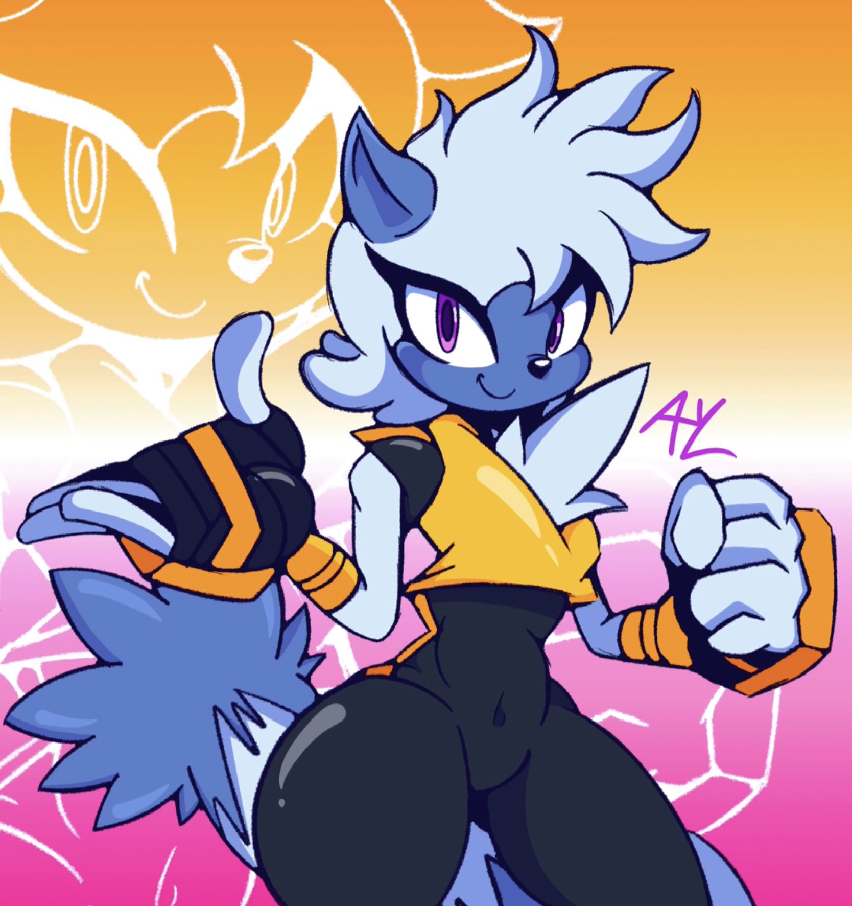 1girls, anthro, female, female only, furry, hips, idw comics, idw publishing, lemur, mobian (species), primate, sega, solo, solo female, sonic (series), sonic the hedgehog (comics), sonic the hedgehog (idw), sonic the hedgehog (series), tangle the lemur, thick, thick thighs, thighs, wide hips