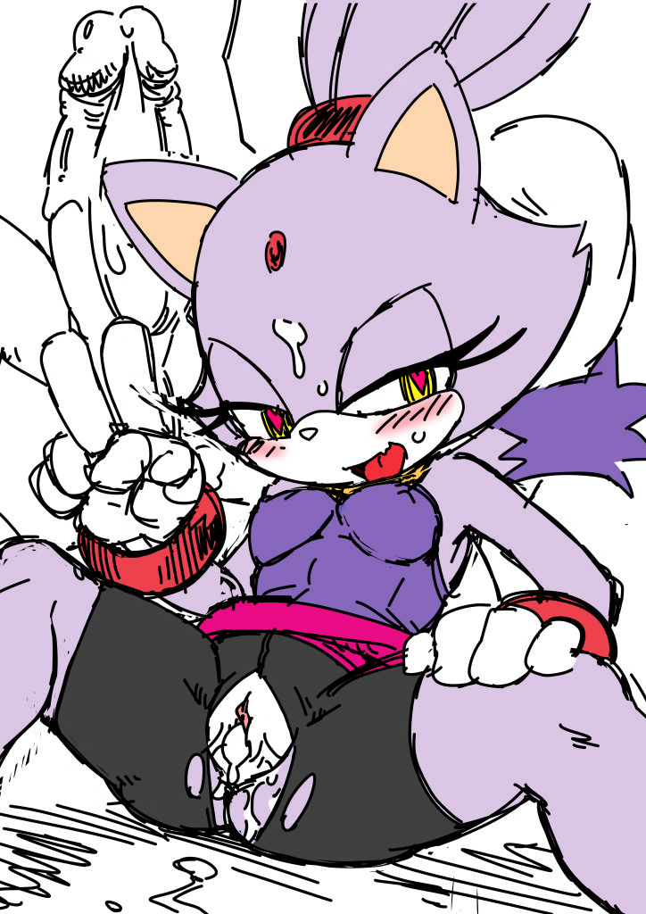 after_sex balls blaze_the_cat blush clothing cum cum_in_pussy cum_inside female open_mouth penis pussy sonic_(series) spread_legs tojyo torn_clothes