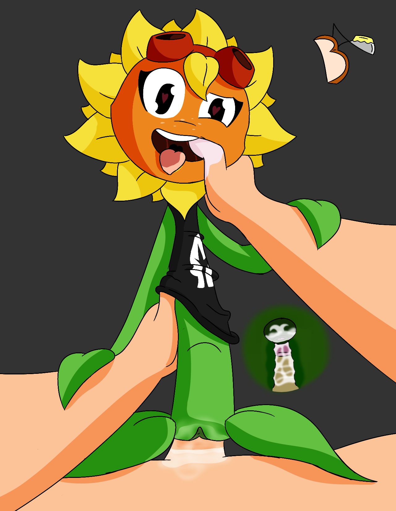 cum, cum in pussy, cum in uterus, cum inside, female, flora fauna, heart-shaped pupils, plant, plant girl, plantie, plants vs zombies, plants vs zombies: heroes, popcap, pussy, pvz, solar flare (pvz), sunflower (pvz), vaginal penetration, x-ray