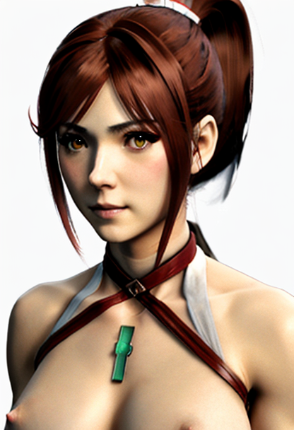 1girls ai ai_generated breasts brown_eyes core_crystal core_crystal_(xenoblade) glimmer_(xenoblade) monolith_soft nintendo nipples ponytail realistic red_hair white_background xenoblade_(series) xenoblade_chronicles_(series) xenoblade_chronicles_3 xenoblade_chronicles_3:_future_redeemed