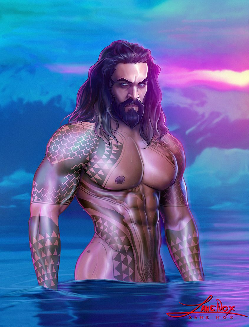 1boy abs aquaman aquaman_(series) arthur_curry bara beard biceps blue_eyes brown_hair celebrity dc dc_extended_universe dilf facial_hair human human_only jason_momoa justice_league long_hair looking_at_viewer male male_chest male_focus male_nipples male_only mature mature_male muscle muscles muscular nipples nude nude_male ocean pecs pectorals serious_look shiny_skin solo solo_focus solo_male superhero tan tan_body tan_skin tattoo tattoo_on_arm tattoo_on_chest tattooed_arm tattoos toned toned_body toned_male topless water zane_nox