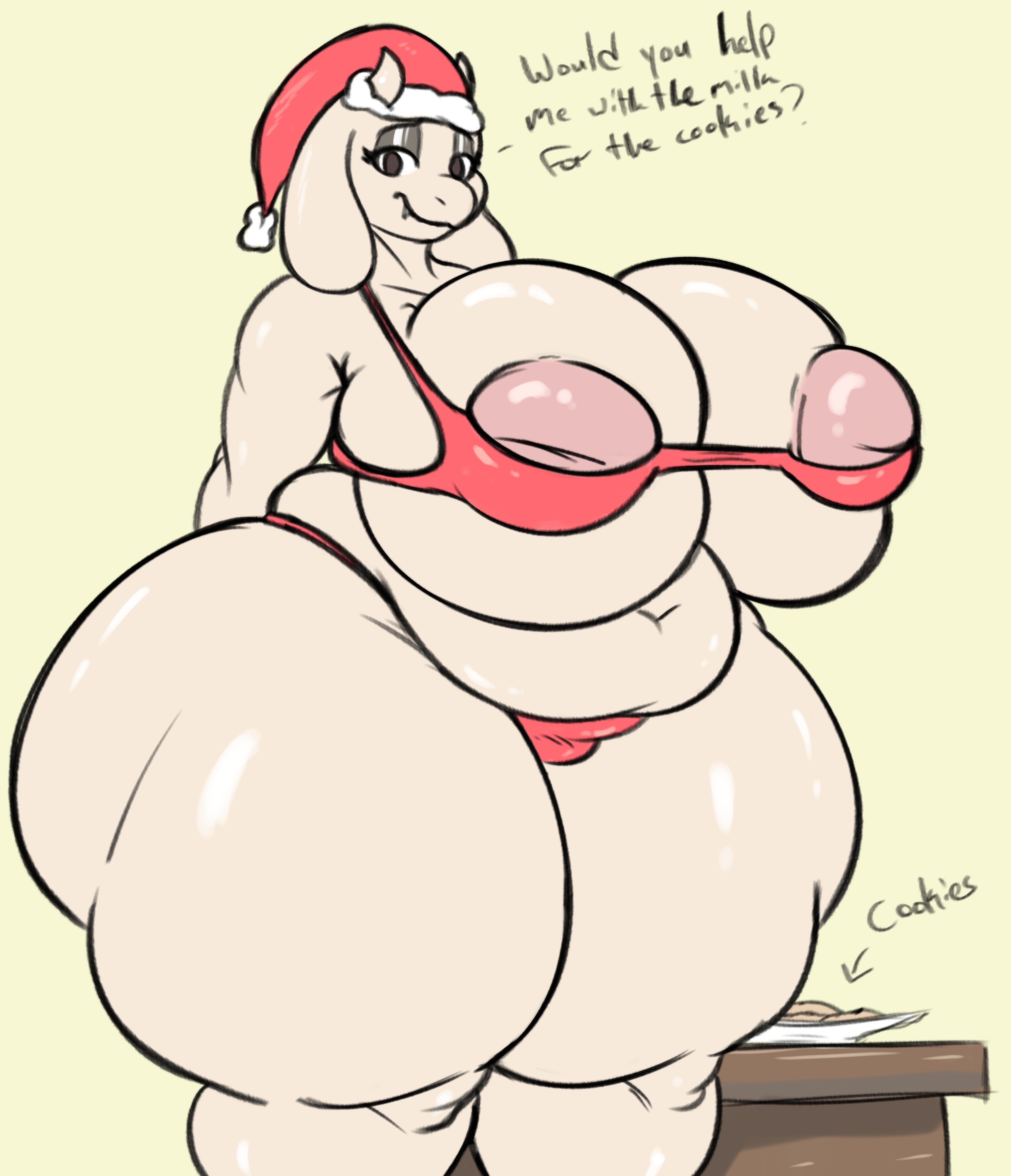 1girls, anthro, big breasts, big nipples, breasts, busty, christmas, christmas 2024, cookies, female, female only, furry, gazegreninja, huge breasts, milf, puffy nipples, thick thighs, toriel, undertale, undertale (series), voluptuous, voluptuous female, wide hips