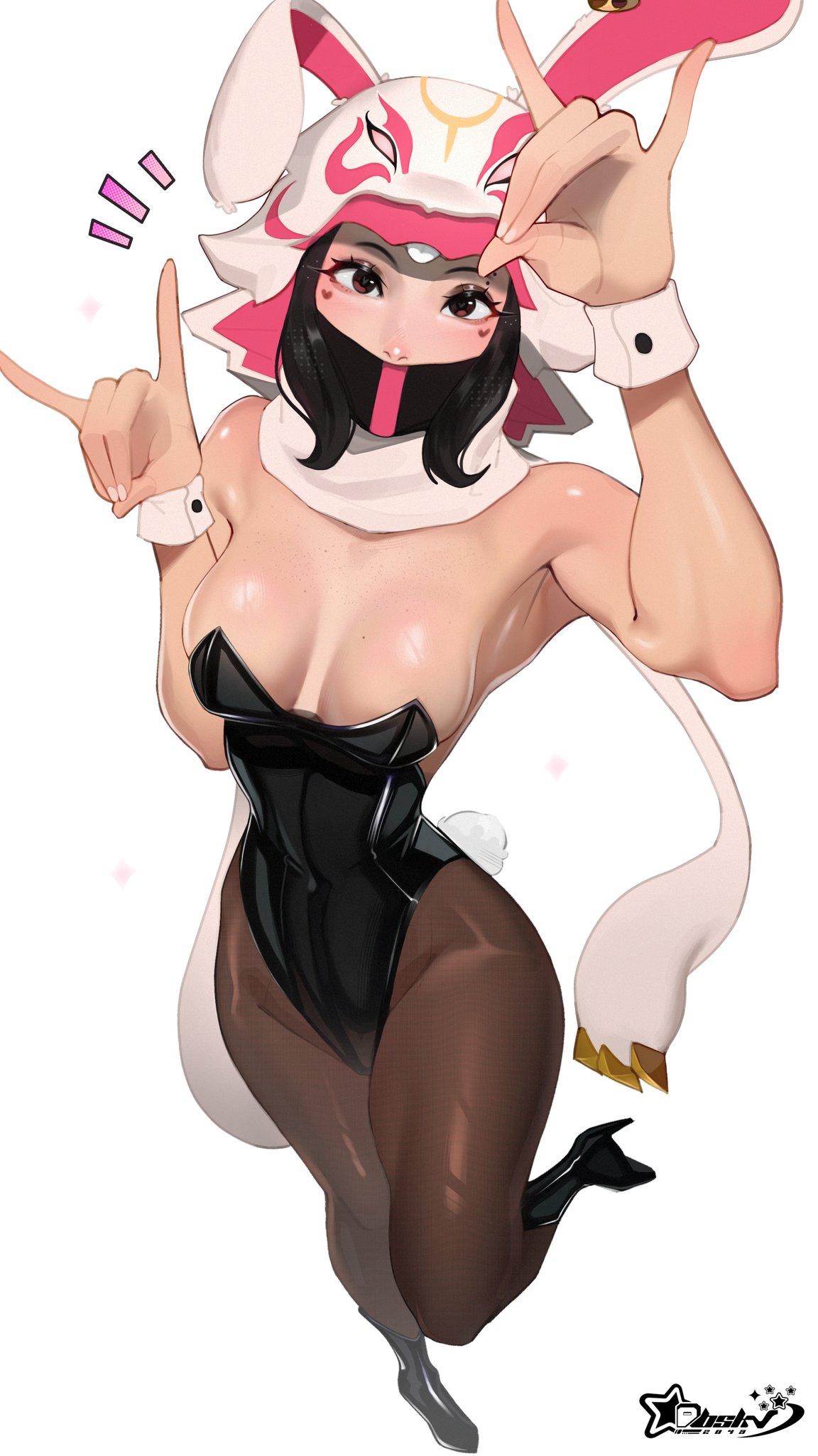 abioske, big ass, big butt, big thighs, black hair, breasts, bunny costume, bunny ear, bunny ears, bunny girl, bunny suit, bunnysuit, cute, cute eyes, cute face, cute female, female, fortnite, fortnite: battle royale, fox clan, hood, hourglass figure, hourglass figured female, light skin, light-skinned female, mask, masked, masked female, mouth covered, mouth mask, muscle tone, muscles, muscular, muscular female, petite breasts, petite tits, revealing, revealing clothes, revealing clothing, revealing outfit, seductive, seductive body, seductive eyes, seductive female, seductive gaze, seductive look, seductive pose, small breasts, thick, thick ass, thick butt, thick hips, thick legs, thick thighs, thighs, vi (fortnite), video game, video game character, video games
