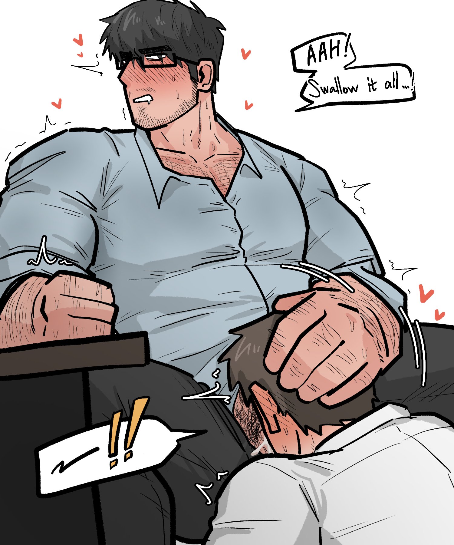 bara, blowjob, clothing, cum, daddy, dilf, dominant, dominant male, domination, gay, gay blowjob, gay domination, genital fluids, jongari222, male, male only, male/male, manly, mature male, muscular, muscular male, oral, oral sex, orgasm, tight clothing