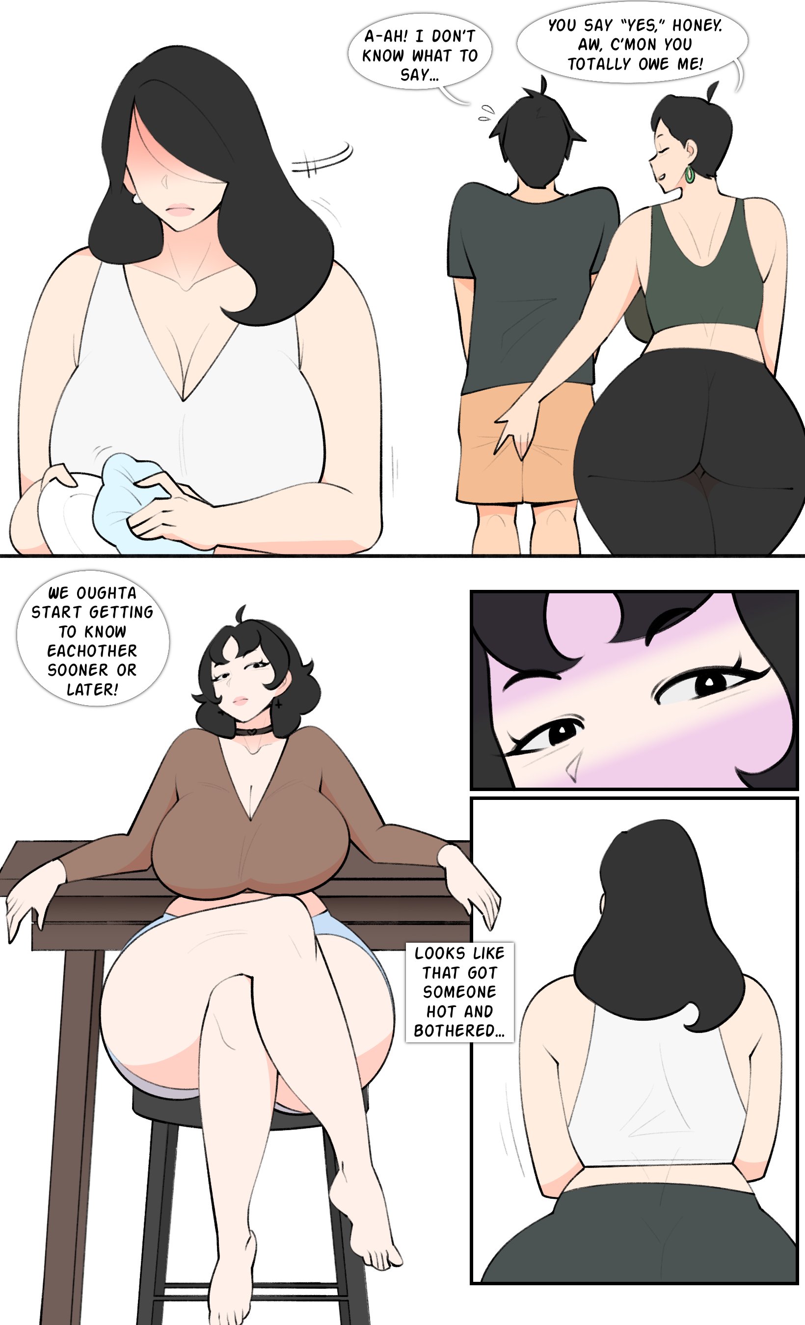 black hair, feet, female, girl, james (jopuari), jopuari, lisa (jopuari), milf, original, original character, tagme