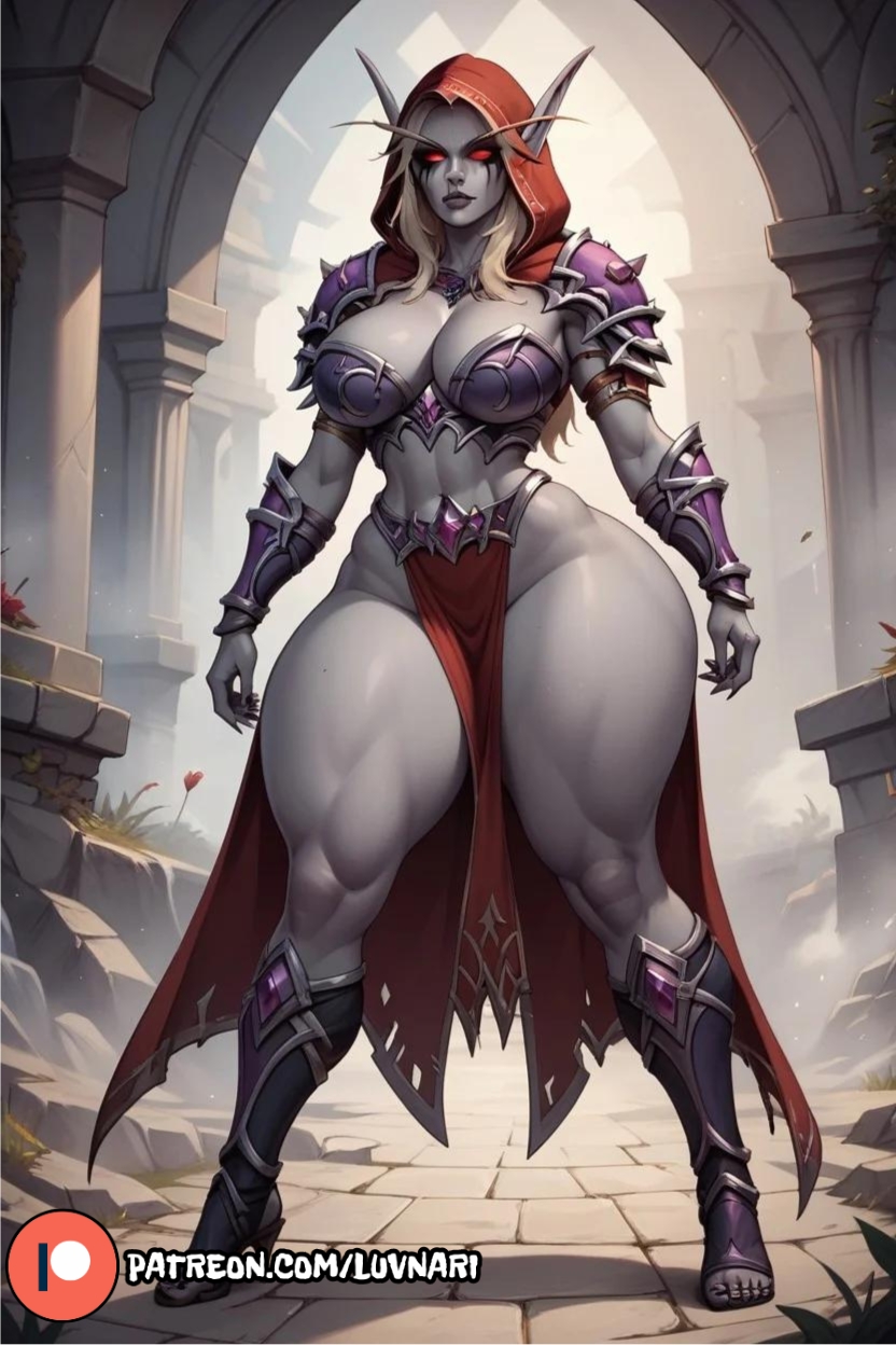 1female 1woman abs ai_assisted ai_generated armor armored_boots armored_female armored_gloves armour big_breasts cape curvy curvy_body curvy_female curvy_figure curvy_hips dominant dominant_female domination elf_ears elf_female female_domination female_focus female_only fit fit_female glowing_eyes hourglass_figure huge_ass huge_breasts luvnari mommy mommy_dom mommy_kink partially_clothed solo solo_female solo_focus sylvanas_windrunner thick thick_ass thick_legs thick_thighs warcraft world_of_warcraft