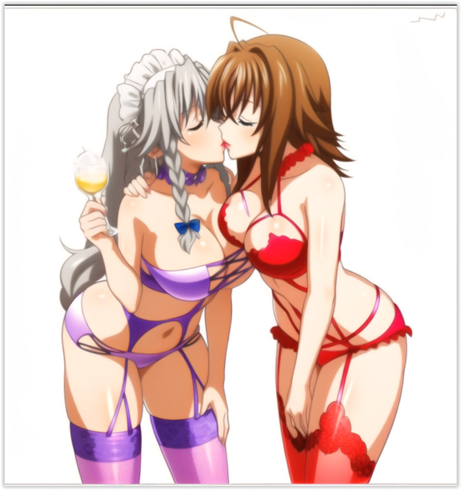 2milfs 2women ai_generated flirting grayfia_lucifuge high_school_dxd kissing lesbian_couple lesbian_kiss lesbian_sex lovers milfs venelana_gremory wife_and_wife yuri yuri