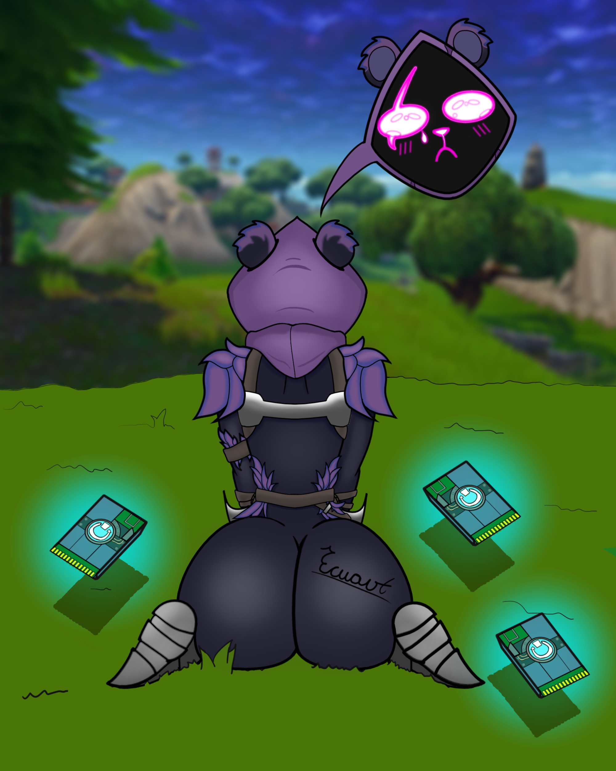 artist ecua vt, big ass, big butt, ecuatorian 2003, fortnite, furry, furry female, raven team leader