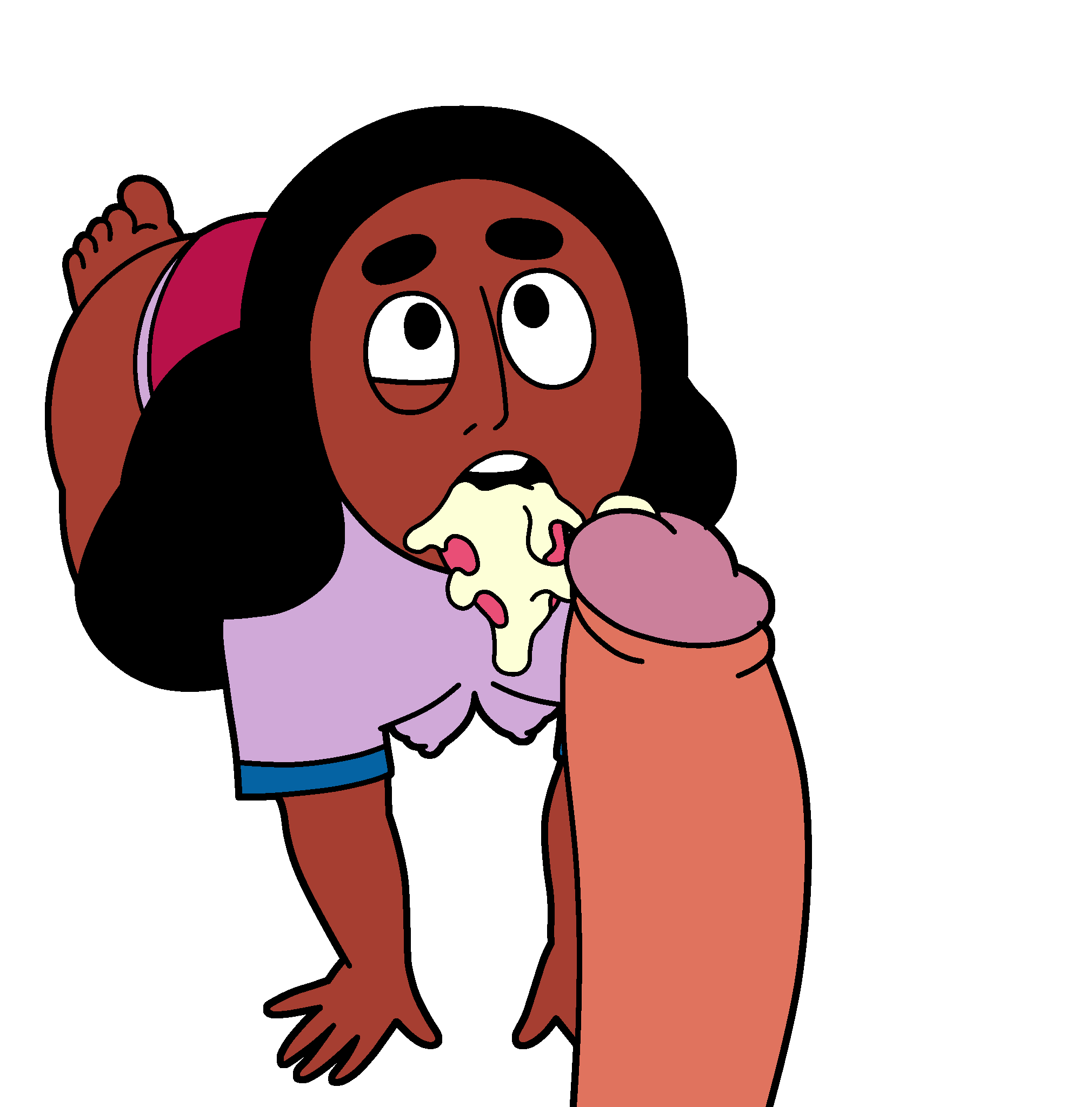 animated, black hair, blackmorty (artist), brown skin, cartoon network, cheating, connie maheswaran, cuckold, dark skin, dark-skinned female, doompypomp, female, gif, greg universe, netorare, steven universe, video