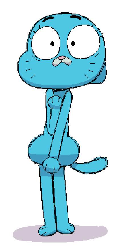 1girls anthro covering embarrassed female furry nicole_watterson nude rattiesteps tagme the_amazing_world_of_gumball