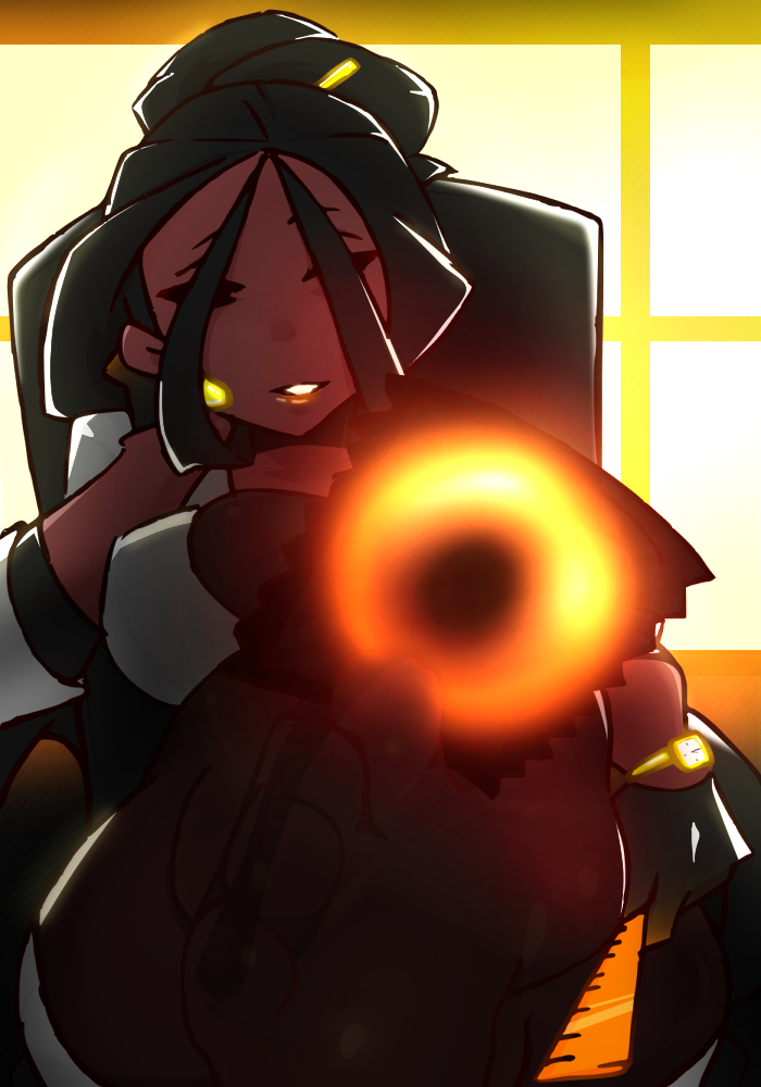 1girls black_hole breasts clothed dark_skin feet greedmasterh m87_black_hole powehi-sama soles toes