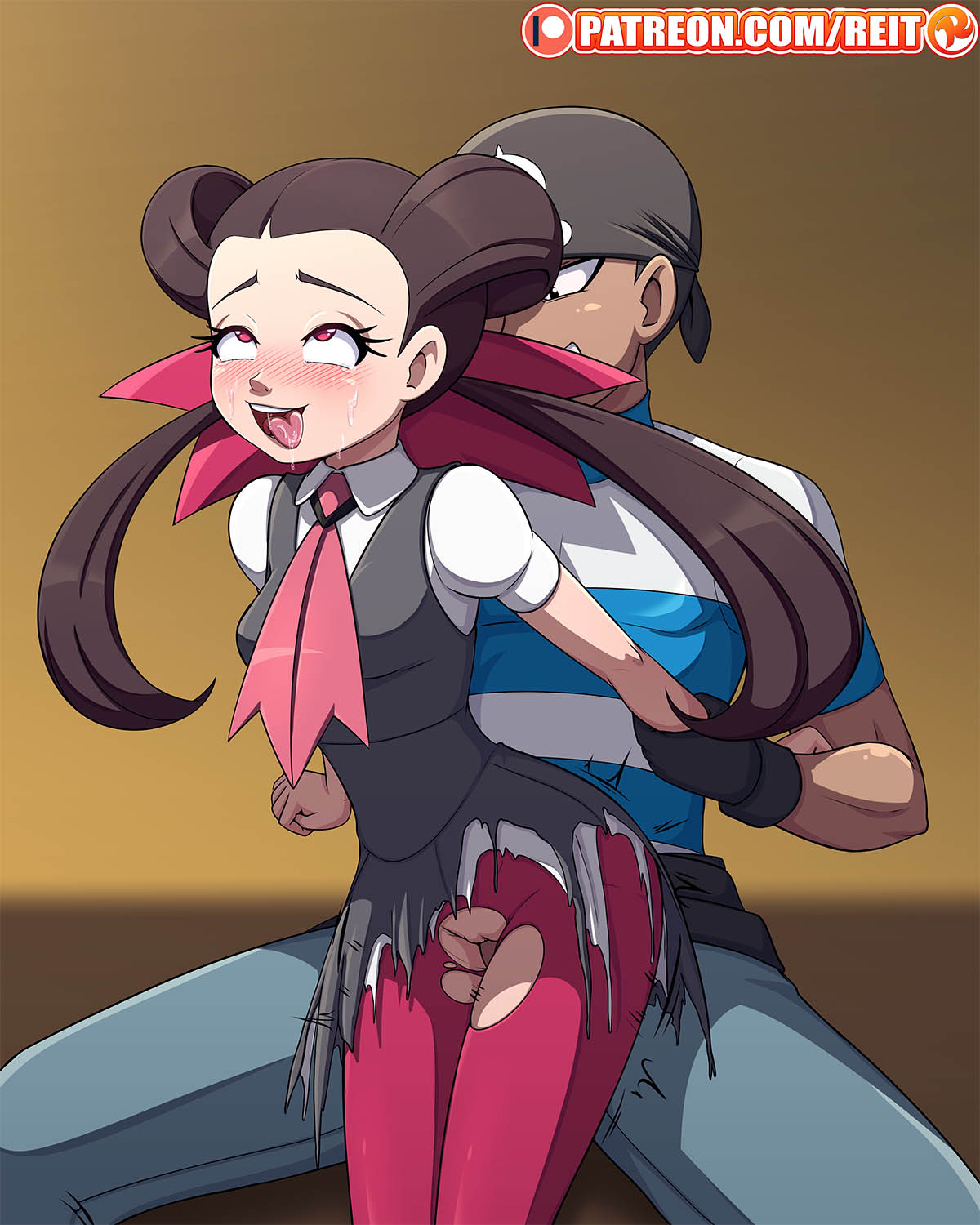 /\/\/\ 1boy 1girls ahe_gao arm_grab arms_behind blush brown_hair clothed clothed_sex crotchless crotchless_clothes crotchless_pantyhose drool drooling eyes_rolling_back female from_behind fucked_silly game_freak gym_leader hair_ornament hair_ribbon hairless_pussy human human_only male nintendo no_panties open_mouth patreon penetration pleasure_face pokemon pokemon_oras pokemon_rse pussy questionable_consent red_eyes reit reverse_cowgirl_position roxanne_(pokemon) roxanne_(pokemon_oras) saliva sentones sex sex_from_behind shaved_pussy skirt standing standing_sex team_aqua team_aqua_grunt team_aqua_grunt_(male) team_aqua_grunt_(pokemon_oras) tongue tongue_out torn_clothes torn_legwear torn_pantyhose torn_skirt twintails vaginal vaginal_penetration