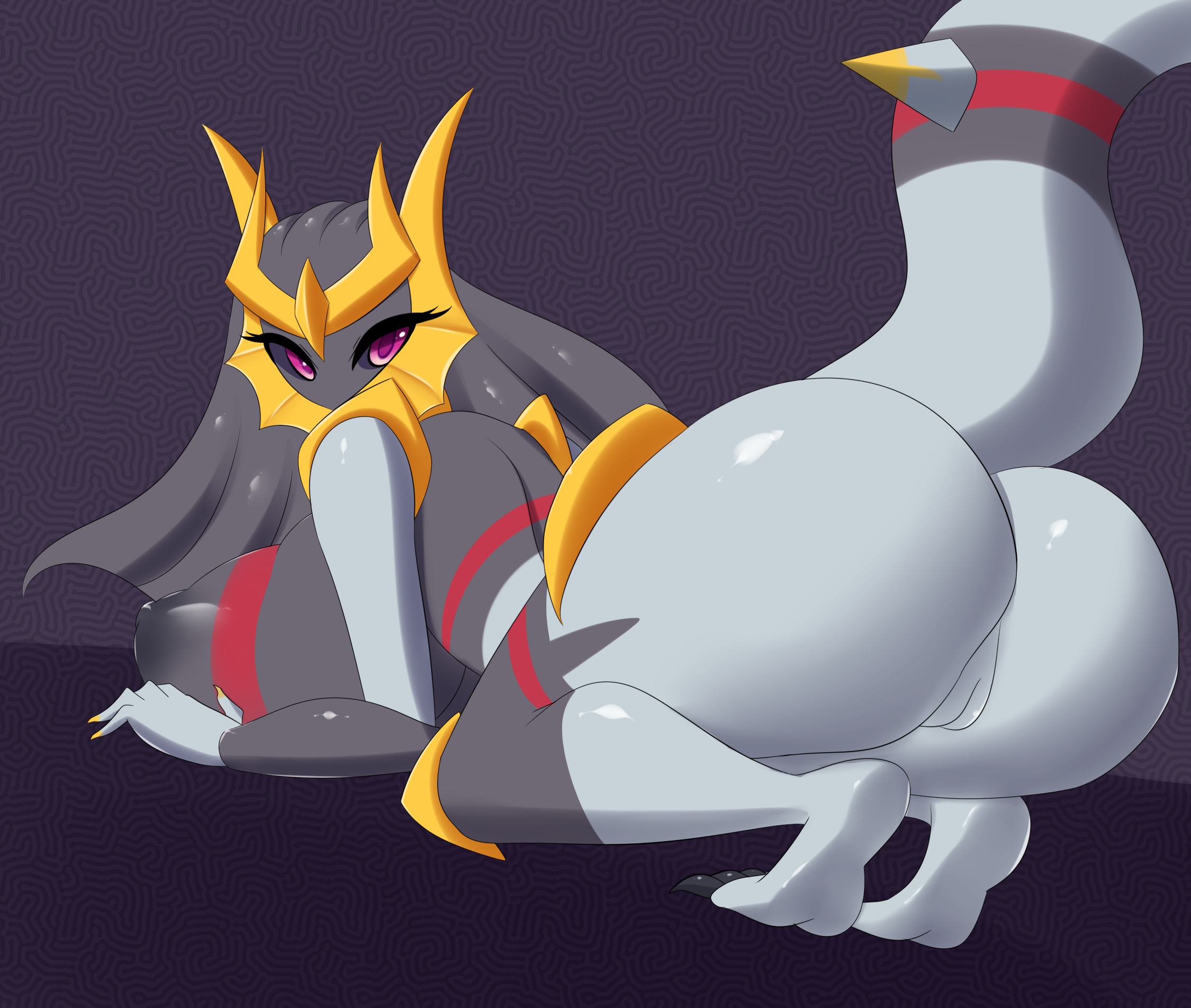 1girls, anthro, anthrofied, ass, barefoot, big ass, breasts, chubby, claws, dragon, feet, female, ghost, giratina, hi res, huge ass, huge breasts, jcdr, legendary pokemon, nintendo, nipples, nude, nythe (dangertim112), original character, pokémon (species), pokemon, pokemon (species), pokemon dppt, purple eyes, pussy, rule 63, scalie, sideboob, soles, solo, tail, thick thighs, toes, video games, wide hips