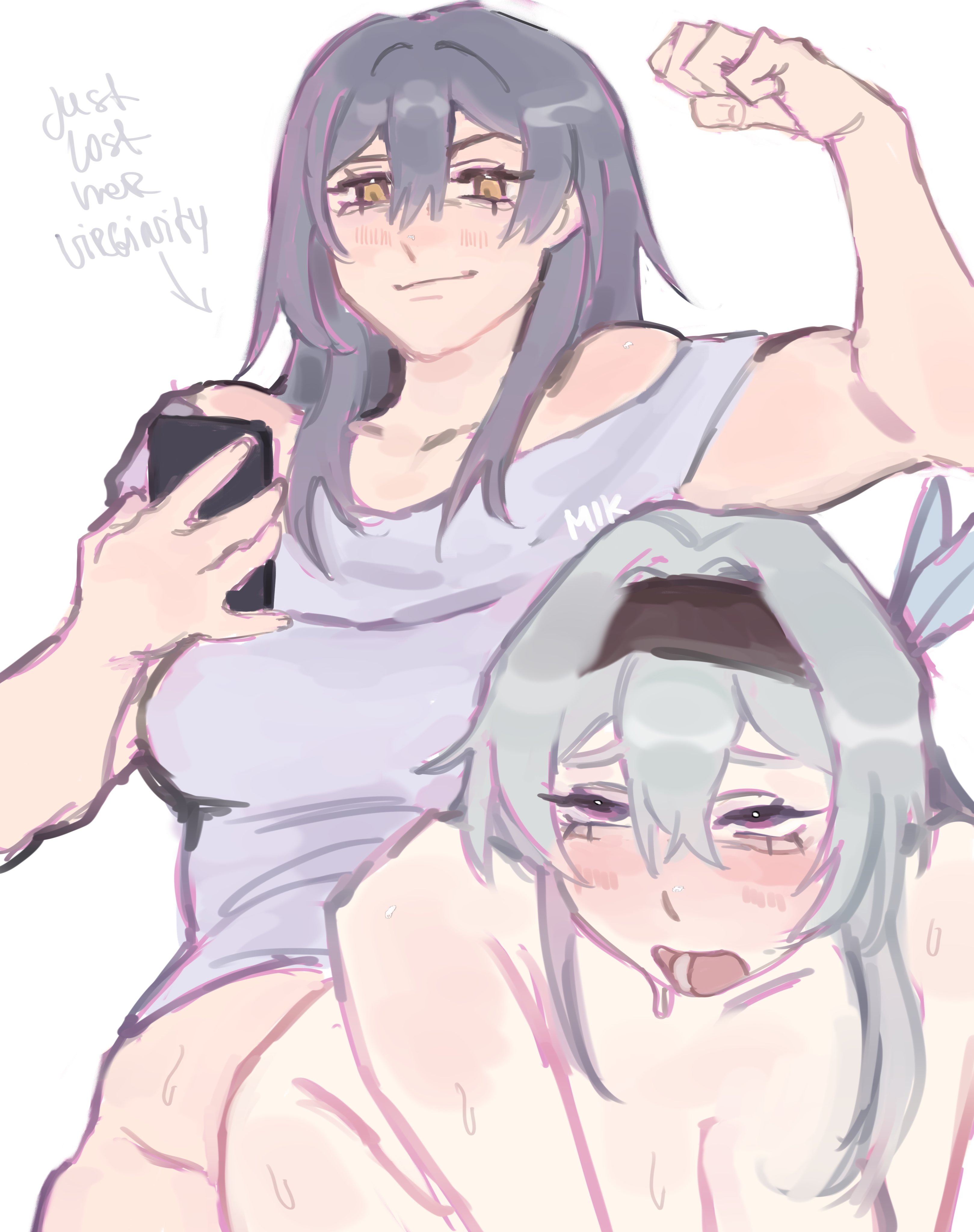 backshots, dickgirl, firefly (honkai: star rail), fucked, fucked from behind, fucked senseless, fucked silly, futa on female, futanari, honkai (series), honkai: star rail, hoyoverse, larger female, loss of virginity, mikchuku, naked, naked female, nude, nude female, shorter female, smaller female, stelle (honkai: star rail), taller female, trailblazer (honkai: star rail), vaginal, vaginal penetration, vaginal sex, virginity loss