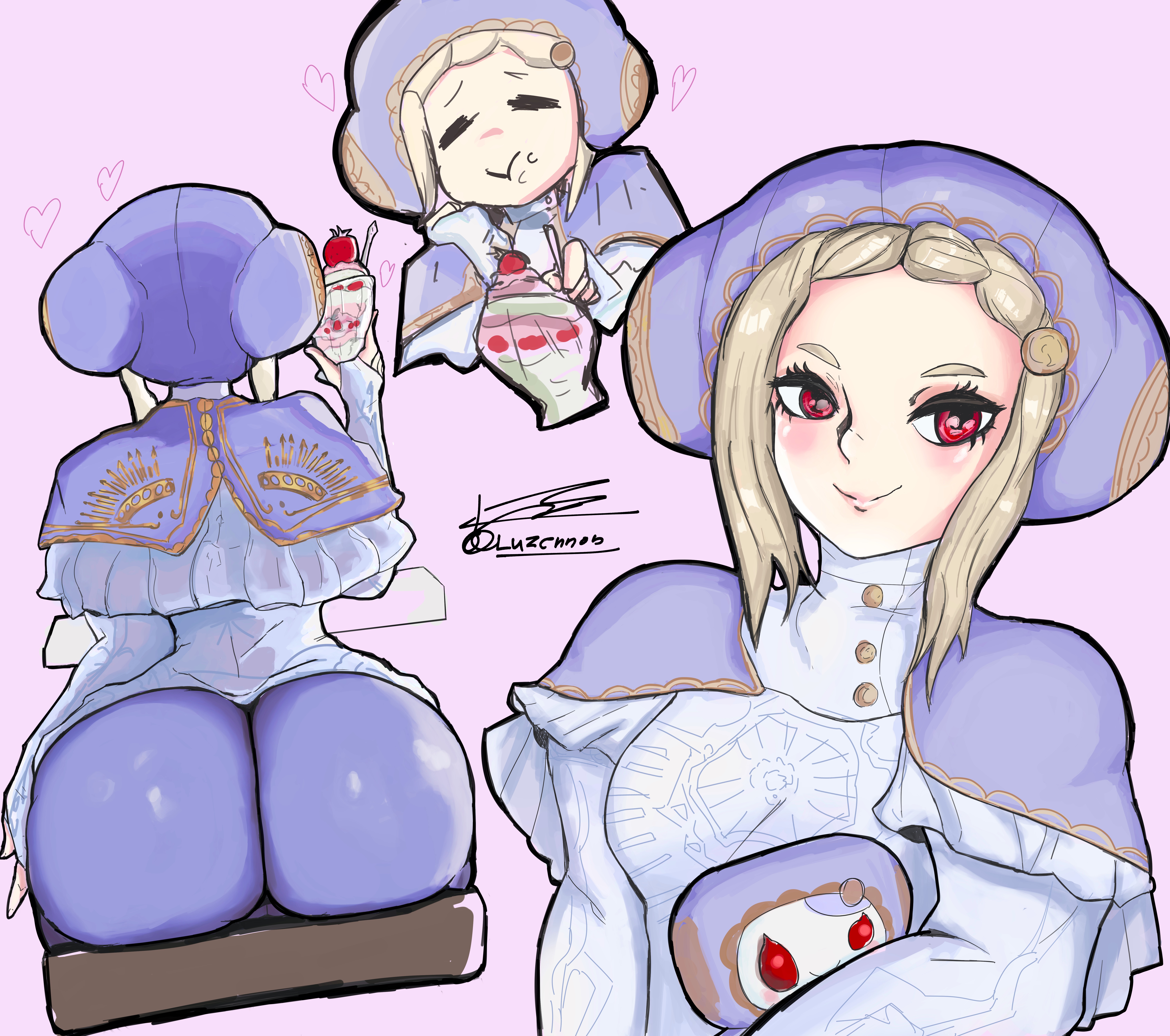 2d, ass, big ass, bubble butt, capcom, female, female focus, female only, ingrid (capcom), luzennon, pantyhose, pinup, pinup pose, street fighter, street fighter 6, tagme, wide hips