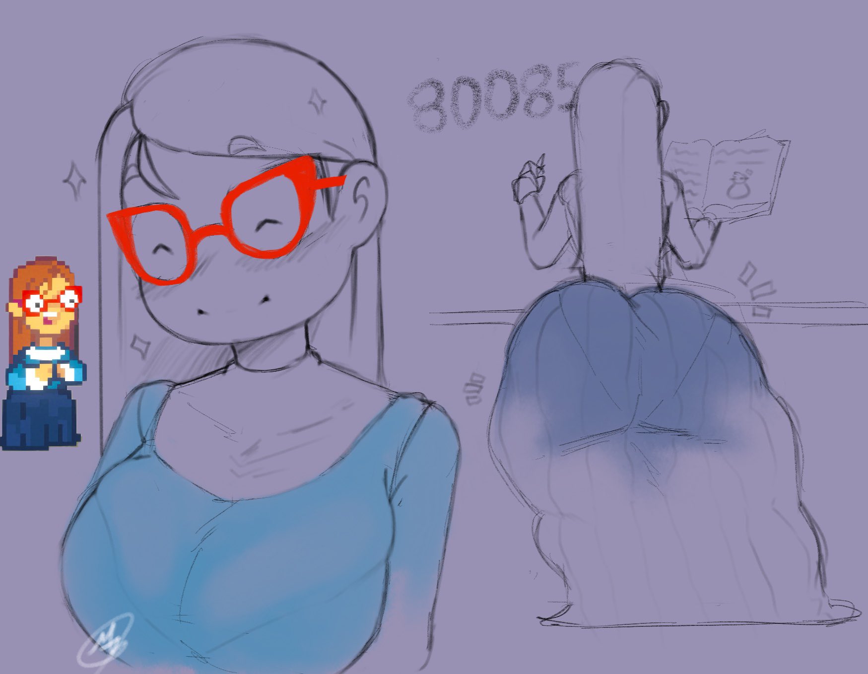 1girls, ass, big ass, big butt, bubble butt, fat ass, glasses, huge ass, kindergarten (game), kindergarten 3, large ass, masxi32, ms. lovelett, solo, solo female, solo focus, teacher, thick, thick ass, thick thighs, thighs, wide hips