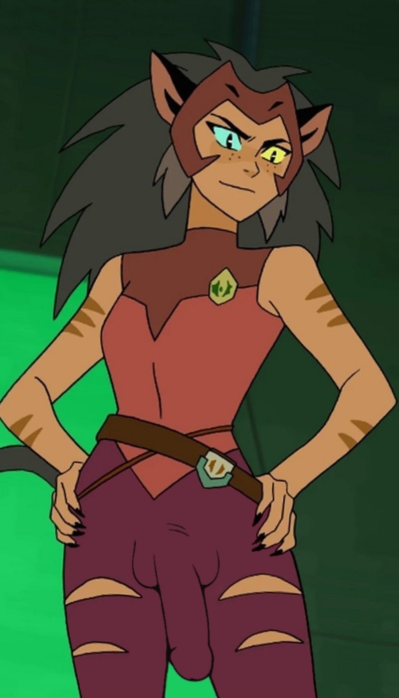 1futa balls bulge bulge_through_clothing catra clothed clothing cock_bulge edit fully_clothed futa_only futanari penis screencap screenshot screenshot_edit she-ra_and_the_princesses_of_power solo standing