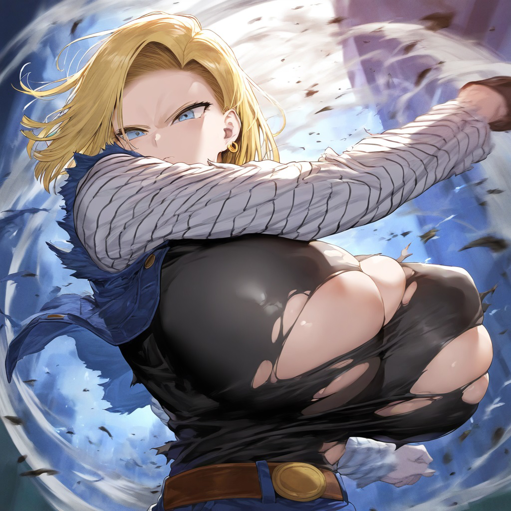 1girls ai_generated android_18 blonde blonde_female blonde_hair blonde_hair_female blue_eyes blue_eyes_female cleavage curvy dragon_ball erect_nipples female gigantic_breasts huge_areolae nai_diffusion plusmolfa puffy_nipples short_hair short_hair_female stable_diffusion thick_lips voluptuous yellow_hair