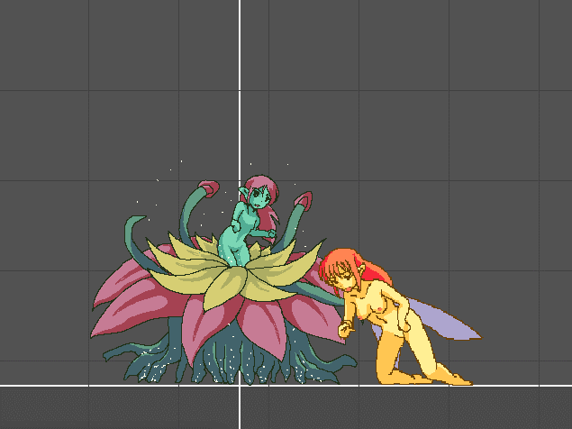 animated eluku fairy fairy_fighting female game_cg nude pixel_animation pixel_art sprite