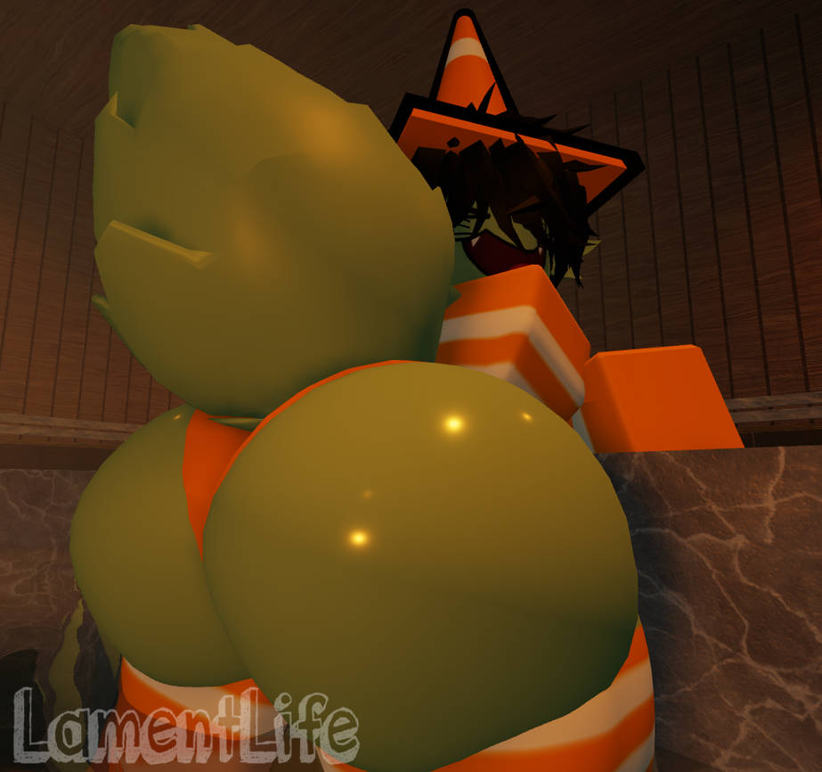 1girls, 3d, artist name, ass, big ass, female, female only, lamentlife, massive ass, roblox, robloxian, sauna, tagme, watermark, zombie, zombie girl
