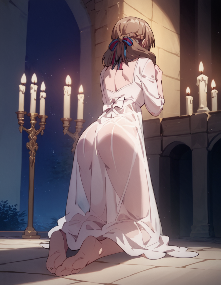 1girls ai_generated ass ass_focus feet from_behind milf on_knees oosuki_mamako praying rtxfus rtxfus34 see-through_clothing soles solo tsuujou_kougeki_ga_zentai_kougeki_de_ni-kai_kougeki_no_okaasan_wa_suki_desu_ka?