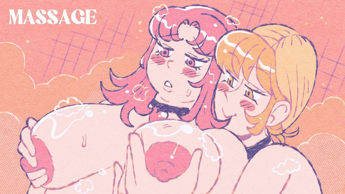 2girls breast_massage breasts duo female hikari_(taylor_titmouse) momoka_(taylor_titmouse) multiple_girls nipple_play nude rescue_lovers shower tagme taylor_titmouse yuri